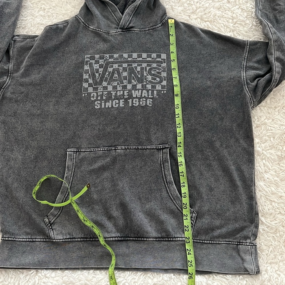 Vans Lightweight Gray Hoodie Skater Mens Medium - Picture 8 of 9